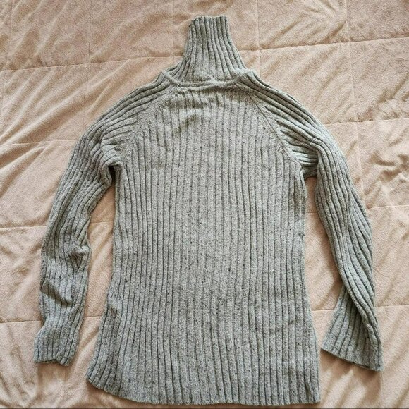 Vintage Y2K Grey Turtleneck Sweater Women Size L - Picture 7 of 7